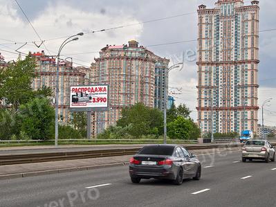 Рекламная конструкция Строгинское ш.,  (50 м от Строгинского моста (из центра)) (Фото)
