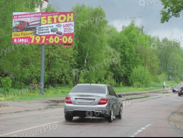 Рекламная конструкция  г. Солнечногорск, ул. Вертлинское, напротив д.12 (Фото)