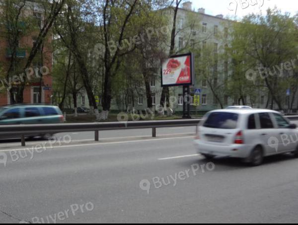 Рекламная конструкция г. Люберцы, Октябрьский проспект, начало д. 49 (левая сторона по ходу движения из Москвы) (Фото)
