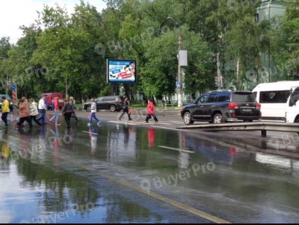 Рекламная конструкция г. Люберцы, Октябрьский проспект, в начале д. 295 (левая сторона по ходу движения из Москвы) (Фото)