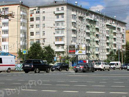Рекламная конструкция Комсомольский проспект, пересечение с улицей Хамовнический Вал (Фото)