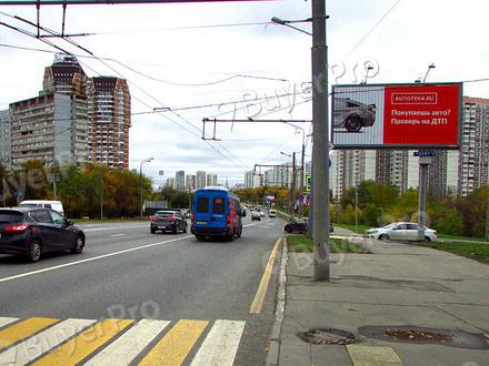 Рекламная конструкция Мичуринский проспект, пересечение с Никулинской улицей ТРИВИЖН (Фото)