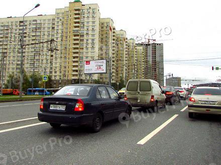 Рекламная конструкция Мичуринский проспект, пересечение с Никулинской улицей (Фото)