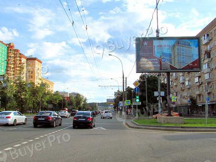 Рекламная конструкция Комсомольский проспект, пересечение с 3-й Фрунзенской улицей (Фото)