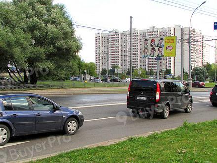 Рекламная конструкция Рублевское шоссе, дом 28, после съезда с улицы Крылатские Холмы (Фото)