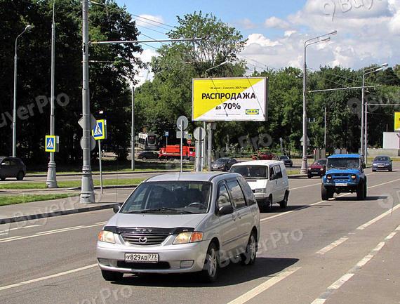 Рекламная конструкция Волоколамское шоссе, после пересечения с улицей Пехотная (Фото)