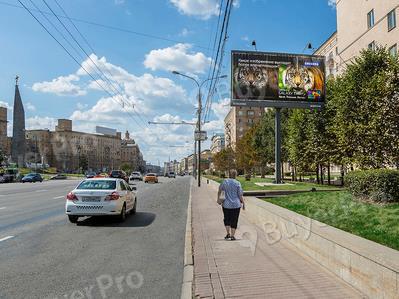 Рекламная конструкция Кутузовский пр-т, д. 14, (12 оп после Х с Украинским б-ром) (Фото)