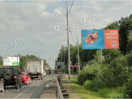 Рекламная конструкция г. Электросталь, Ногинское ш., д.6 (через дорогу) (Фото)