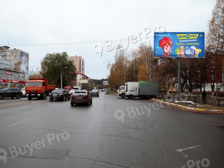 Рекламная конструкция г. Раменское, ул. Народная м-н «Квартал», через дорогу от д. №21 (Фото)