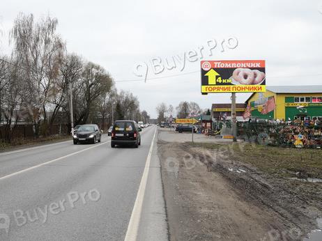 Рекламная конструкция Егорьевское шоссе, д. Донино, через дорогу напротив д. №144 (Фото)