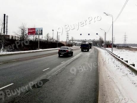 Рекламная конструкция г. Электросталь, Фрязевское шоссе напротив гипермаркет Глобус (Автодорога А107 13км 000 м) справа (Фото)