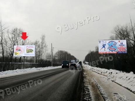 Рекламная конструкция Володарское ш., 1 км + 130 м, справа.  (Фото)