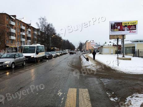 Рекламная конструкция г.Клин, ул. К. Маркса напротив д. 41/65 (угол с ул. Литейной) (Фото)