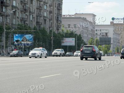 Рекламная конструкция Кутузовский пр-т  43, 150 м до Х с ул. Поклонная (Фото)