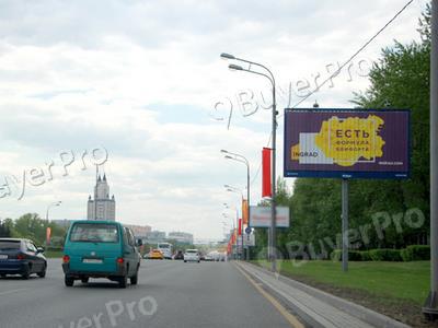 Рекламная конструкция Кутузовский пр-т  40А, 650 м до съезда на ул. Минская (призмавижн) (Фото)