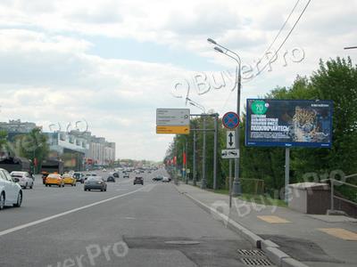 Рекламная конструкция Кутузовский пр-т  52 (призмавижн), (ТГ Времена года) (Фото)
