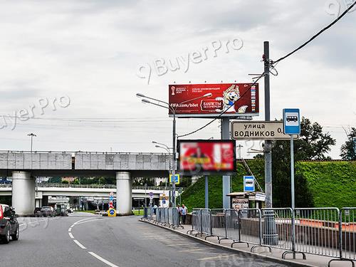 Рекламная конструкция Волоколамское шоссе\ До пересечения с Водников ул. В центр\ A (Фото)