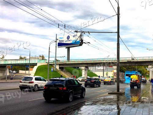 Рекламная конструкция Шмитовский проезд, д.32А Пересечение с ул. Ермакова Роща, из центра\ B (Фото)