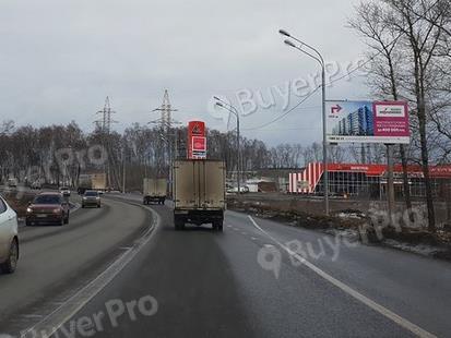 Рекламная конструкция Старокаширское ш., 450м до поворота на Володарское ш. при движении в Москву (Фото)