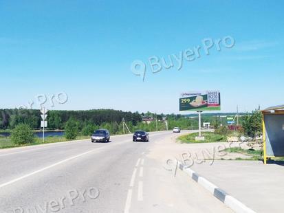 Рекламная конструкция в районе ост. Подосинки,  а/д Подосинки-Батюшково-Ильинское, 0 км + 170 м (Фото)