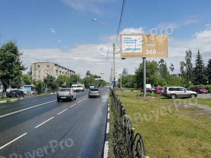 Рекламная конструкция г. Ногинск, ул. Климова, напротив д. 47 (начало дома) (Фото)