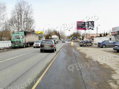 Рекламная конструкция г. Ногинск, Электростальское шоссе, у д. 25 (конец здания) (Фото)