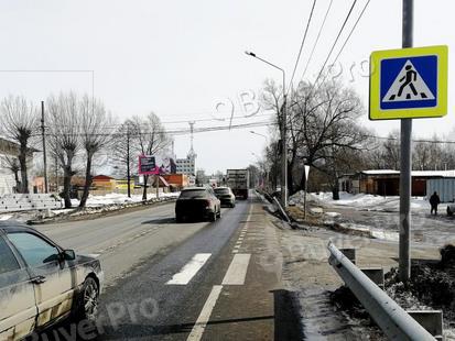 Рекламная конструкция Ногинский р-н, п. Воровского, ул. Воровского (Носовихинское шоссе), 32 км + 700 м (лево) (Фото)