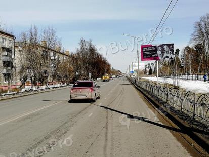 Рекламная конструкция г. Ногинск, ул. Климова, напротив д. 41 (начало дома) (Фото)