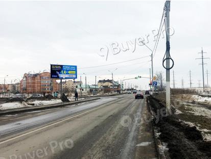 Рекламная конструкция г. Клин, ул. 60 лет Октября и 60 лет Комсомола (на повороте, трехсторонний) лево (Фото)