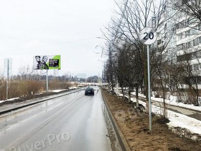 Рекламная конструкция г. Клин,ул. 60 лет Комсомола (напротив д .3) право (Фото)