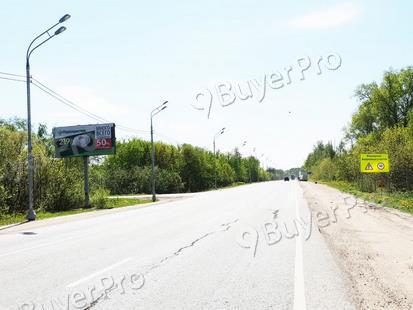 Рекламная конструкция Старокаширское ш., 880м до поворота на Белокаменное ш. при движении в Москву (Фото)