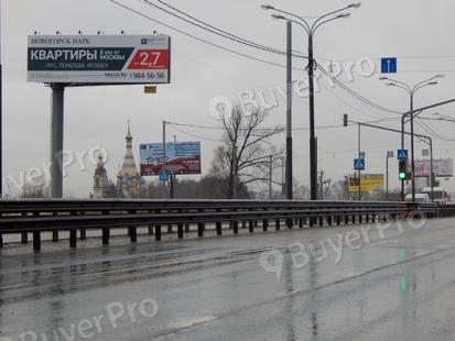 Рекламная конструкция г. Долгопрудный, Лихачевский проспект, д.5, (2км 450м от МКАД) слева (Фото)