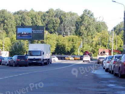 Рекламная конструкция г. Красногорск, Павшинская пойма, Красногорский б-р, 80м от Волоколамского шоссе, справа (Фото)