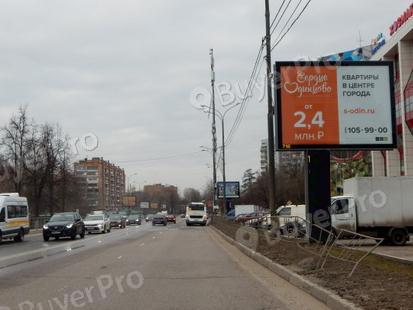 Рекламная конструкция г. Одинцово, Можайское шоссе  24,447 км / справа 8,740 км от МКАД (СКРОЛЛЕР) (Фото)