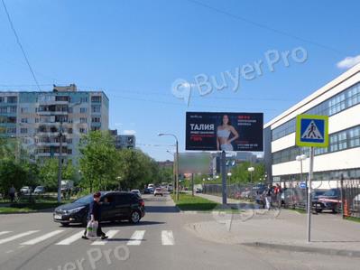 Рекламная конструкция г. Люберцы, ул. Побратимов, д.30 (левая сторона по ходу движения из Москвы) (Фото)