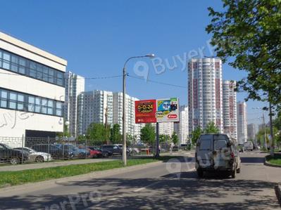 Рекламная конструкция г. Люберцы, ул. Побратимов, д.30 (левая сторона по ходу движения из Москвы) (Фото)
