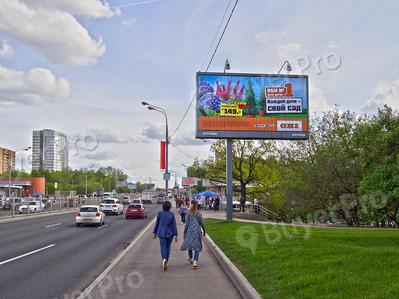 Рекламная конструкция Рублевское ш., д. 1, (нечетная сторона, м/у 1-2 оп. после выезда с ул. Молдавской ) (Фото)