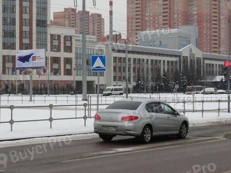 Рекламная конструкция Комсомольский пр-т, д.4А, справа,(1,140км), г.Люберцы (Фото)