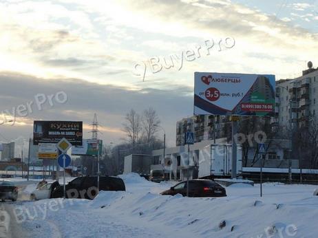 Рекламная конструкция Комсомольский пр-т, н-в д.9, справа, (дублер), г.Люберцы (Фото)