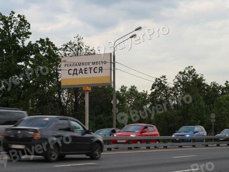 Рекламная конструкция Ленинградское ш., 21,3 км, (2,6 км от МКАД), справа, перед съездом на ул. Репина, г.Химки (Фото)