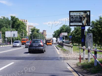 Рекламная конструкция Красногорск г., Ильинское ш., 01.100 км., слева (Фото)