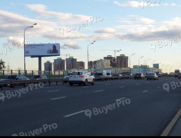 Рекламная конструкция г. Реутов, Горьковский мост, 800м от МКАД, справа из Москвы (размер 5х15м) (Фото)