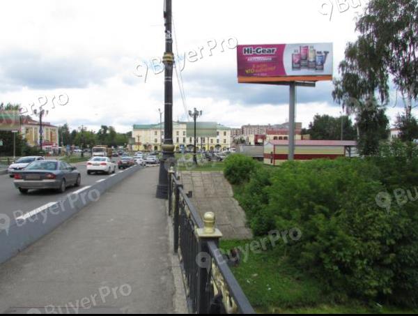 Рекламная конструкция г. Ногинск, пл. Ленина, у моста через р. Клязьма (Фото)
