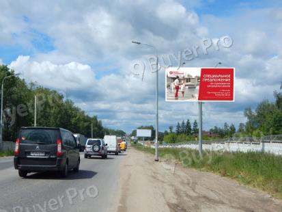 Рекламная конструкция Ленинский р-он, Володарское ш., 1 км+780 м, слева, ЖК Пригород Лесное, 592A (Фото)