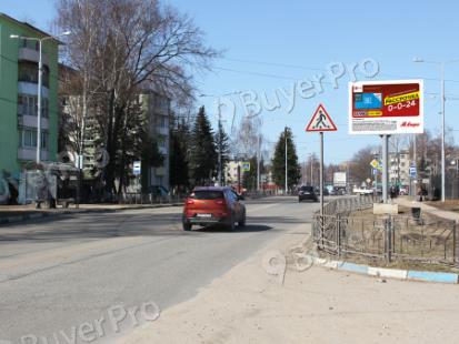 Рекламная конструкция г. Клин, ул. К. Маркса, напротив д. 96, возле ЛД им. В. Харламова, CB73A (Фото)