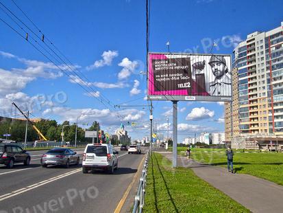 Рекламная конструкция Мичуринский пр-т, д. 74 (напротив) (Фото)