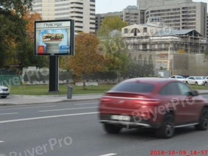 Рекламная конструкция Краснопресненская наб, напротив д.3, парк Красная Пресня (Фото)