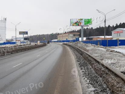 Рекламная конструкция Мытищи, Волковское шоссе, 700м от Олимпийского проспекта, справа (Фото)