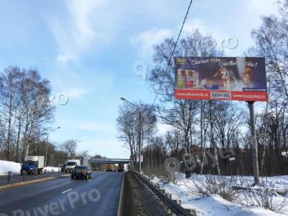 Рекламная конструкция г. Клин, Ленинградское шоссе (напротив д. 19 по ул. Лесная) (Фото)