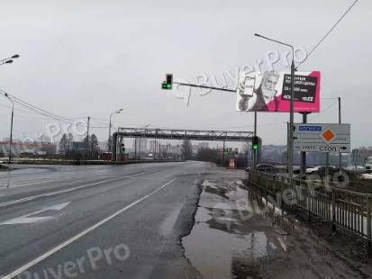 Рекламная конструкция г. Электросталь, Фрязевское шоссе гипермаркет Глобус  (Автодорога А107 12 км 400 м) справа (Фото)